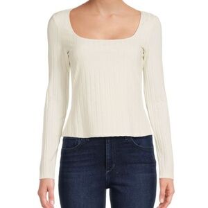 Bailey 44 | Moira Squareneck Ribbed Top | Sz M